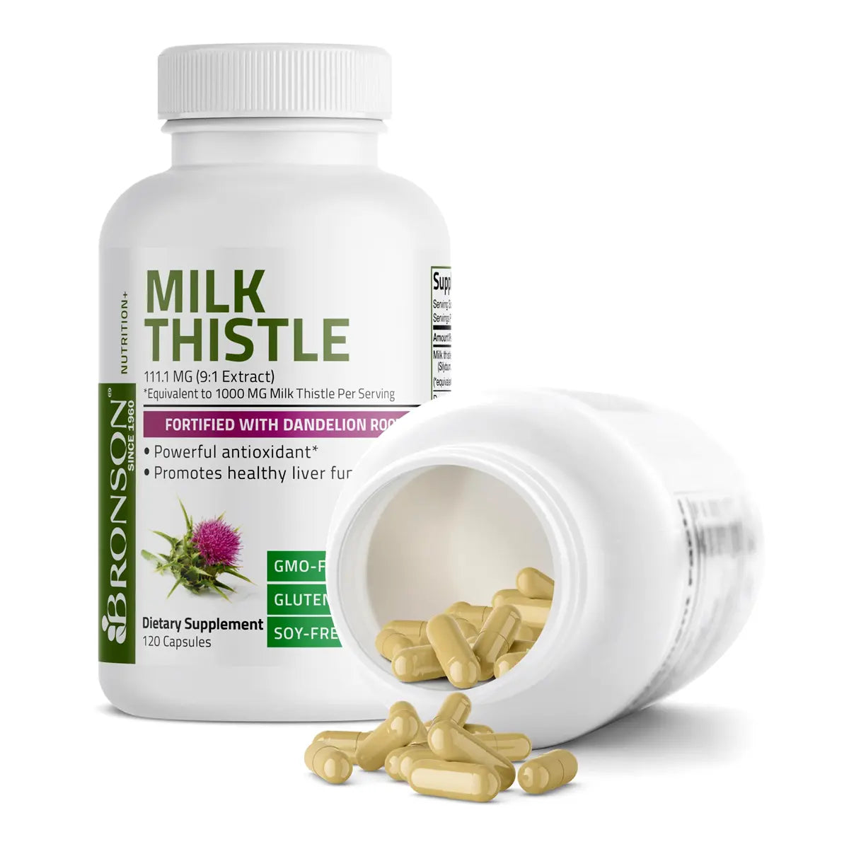 capsulas de milk thistle cardo mariano